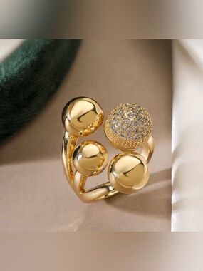 Statement Gold Ring Jewelry